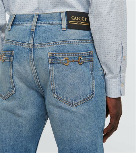 gonna jeans cintura gucci|gucci straight leg jeans.